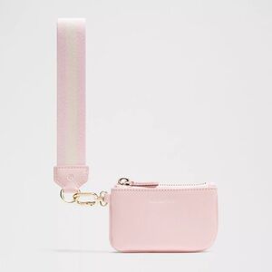 Lululemon Pouch Wristlet - Pink Pearl Textured Leather Alternative